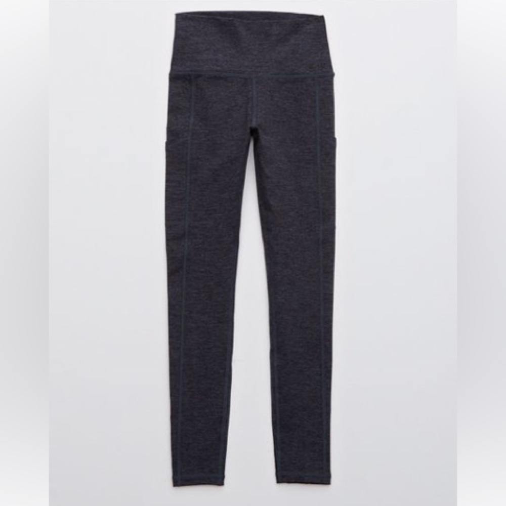 Aerie Offline the Hugger High Waisted Pocket Legging Women's Steel Blue S